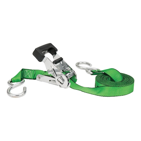 Keeper Keeper 1 in. W X 16 ft. L Green Ratchet Tie Down Strap 500 lb 1 pk A47200